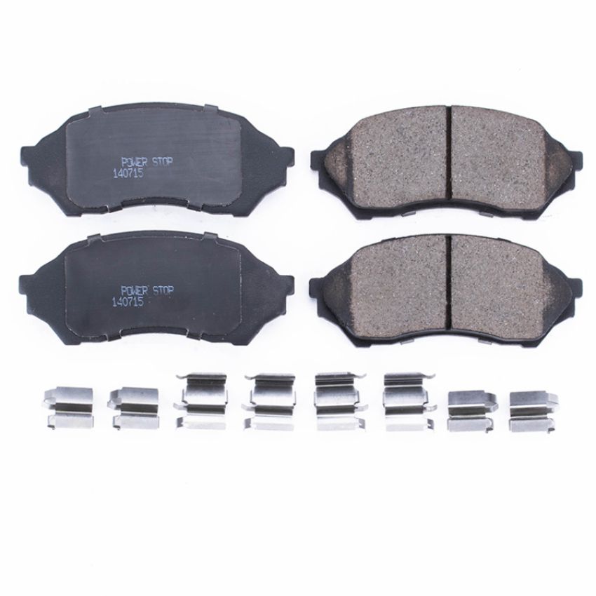 PowerStop 17-798 PowerStop - Z17 Low-Dust Ceramic Brake Pads with Hardware