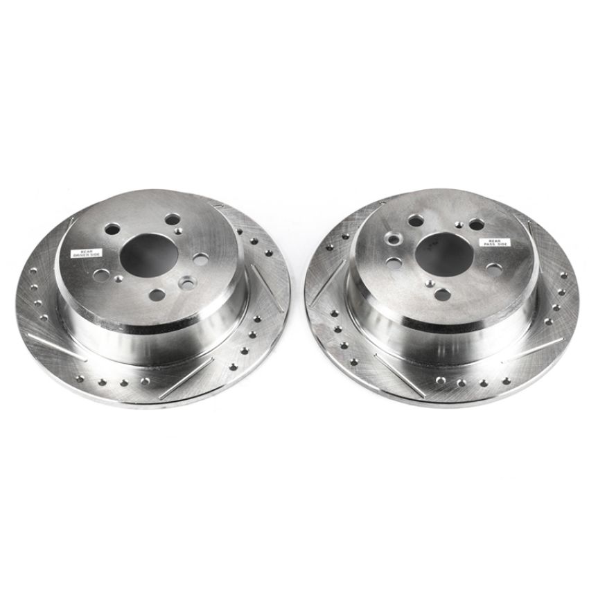 PowerStop JBR792XPR PowerStop Evolution Performance Drilled, Slotted & Plated Brake Rotor Pair