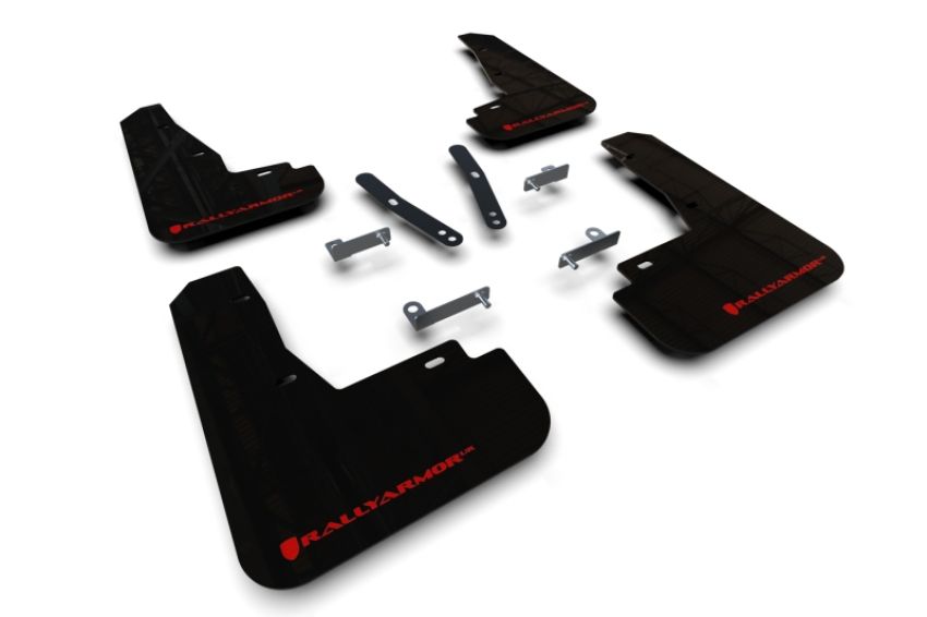 Rally Armor MF91-UR-BLK-RD Black Mud Flap/Red Logo
