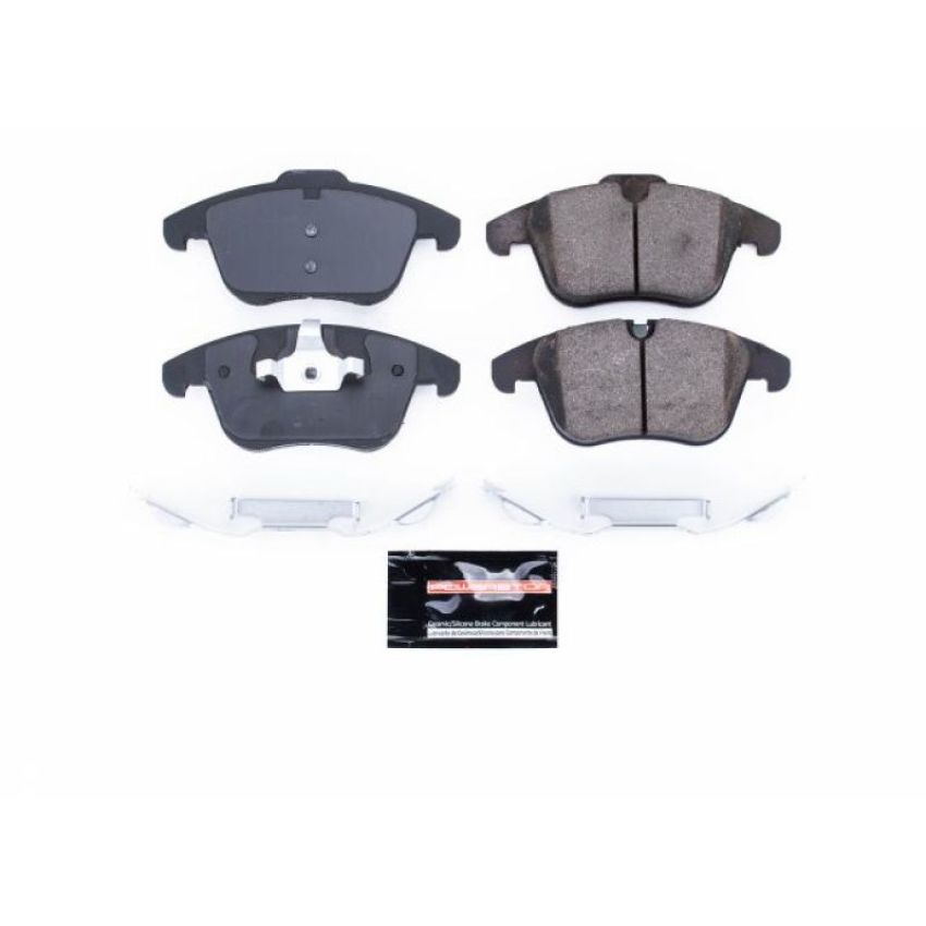 PowerStop Z23-1241 PowerStop - Z23 Daily Driver Carbon-Fiber Ceramic Brake Pads with Hardware Kit