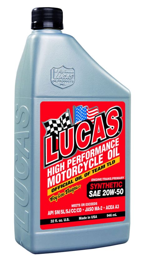 Lucas Oil Products 10702 Synthetic SAE 20W-50 Motorcycle Oil