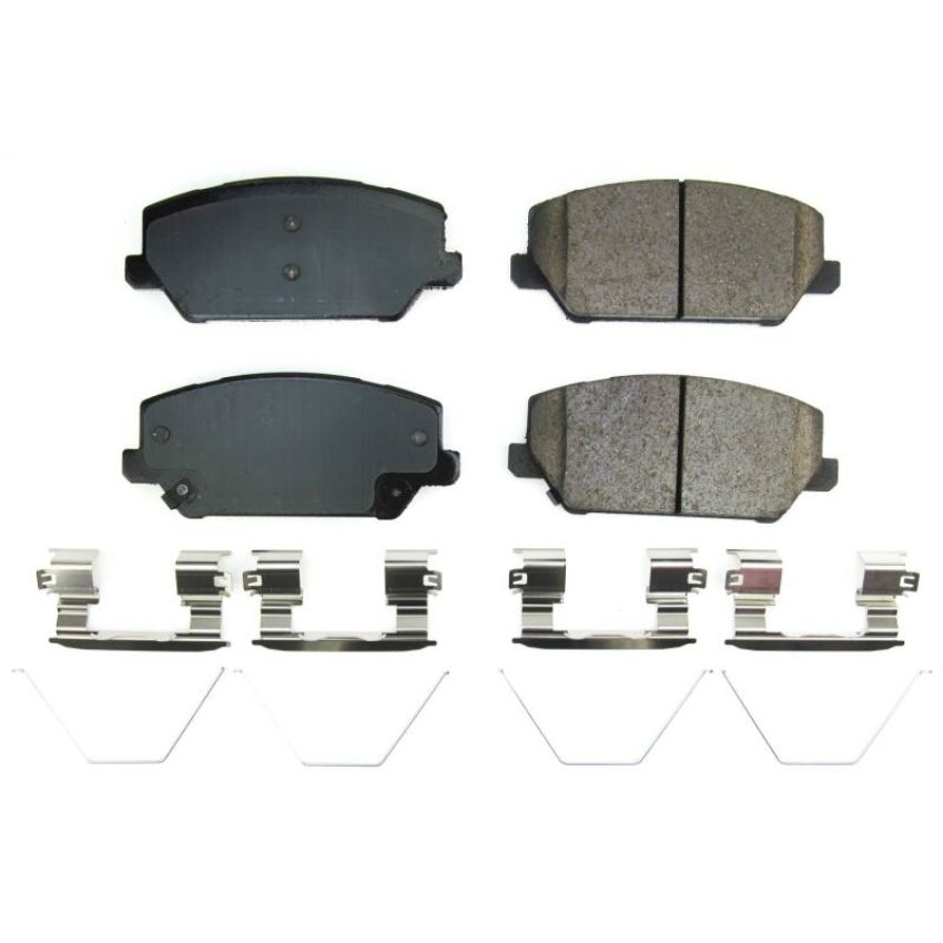 PowerStop 17-2211 PowerStop - Z17 Low-Dust Ceramic Brake Pads with Hardware