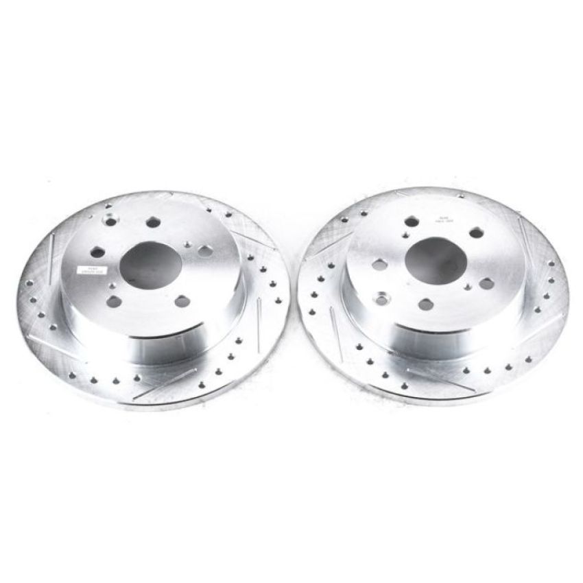 PowerStop JBR1370XPR PowerStop Evolution Performance Drilled, Slotted & Plated Brake Rotor Pair