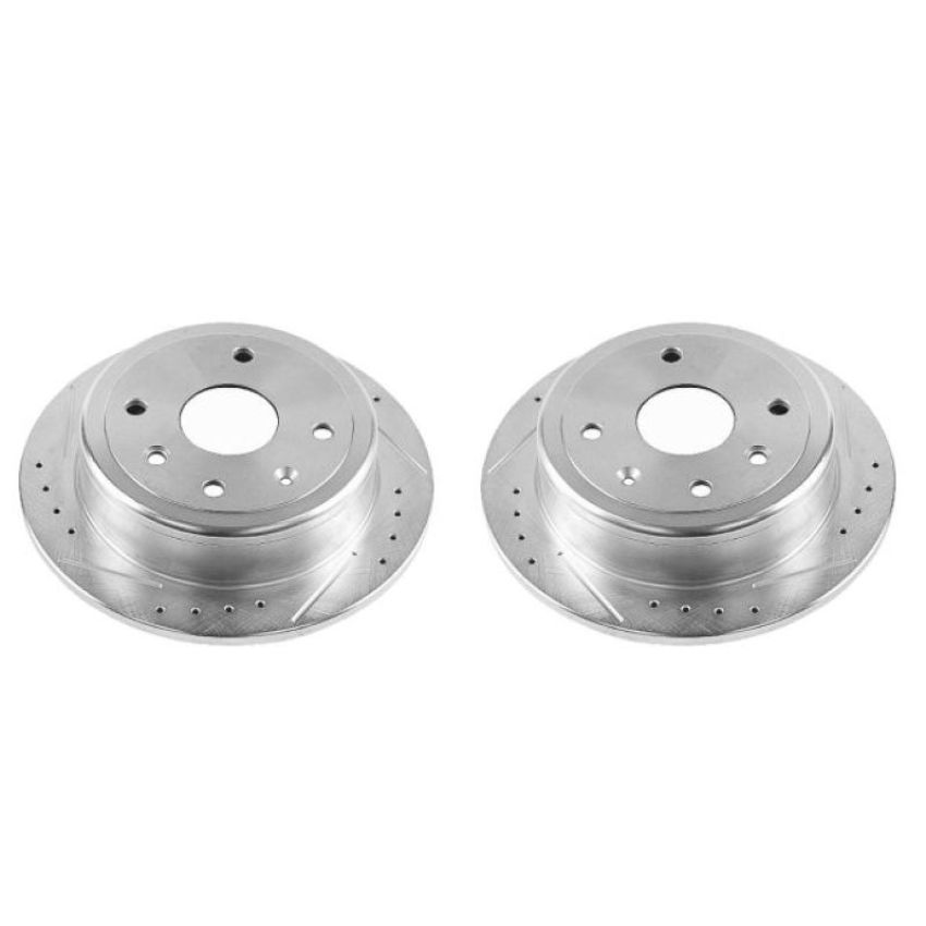 PowerStop JBR1510XPR PowerStop Evolution Performance Drilled, Slotted & Plated Brake Rotor Pair