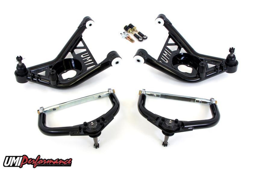 UMI Performance 265256-1-B 70-81 GM F-Body Front A-arm Kit Delrin Bushings Adj Tall Ball Joints