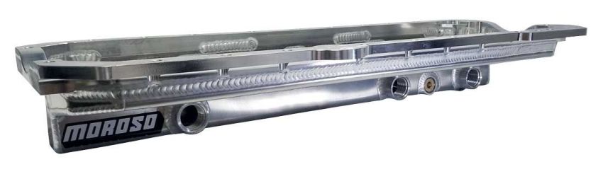 Moroso 20938 Toyota 2JZ-GE/2JZ-GTE w/Three -12An Fittings Dry Sump Aluminum Oil Pan