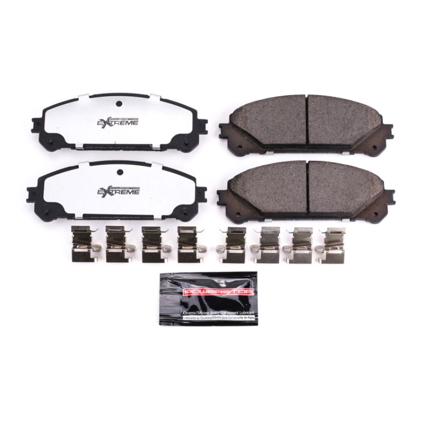 PowerStop Z36-1324 PowerStop - Z36 Truck and SUV Carbon-Fiber Ceramic Brake Pads with Hardware Kit