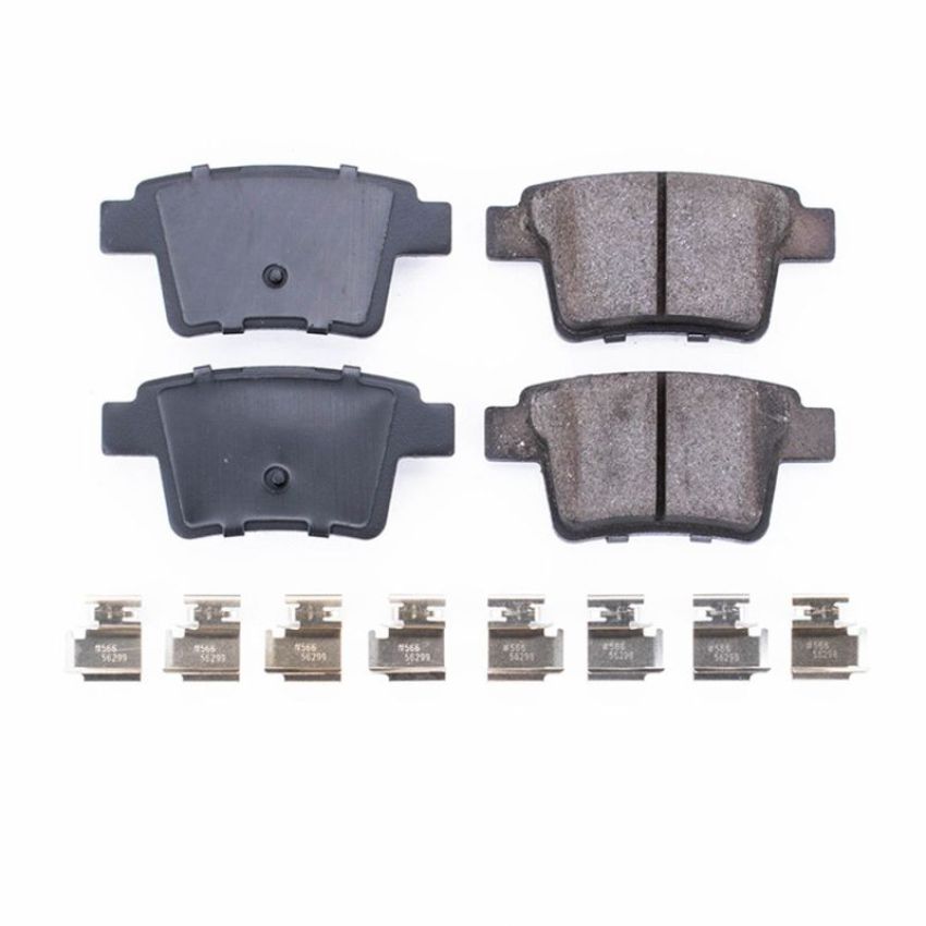PowerStop 17-1071 PowerStop - Z17 Low-Dust Ceramic Brake Pads with Hardware