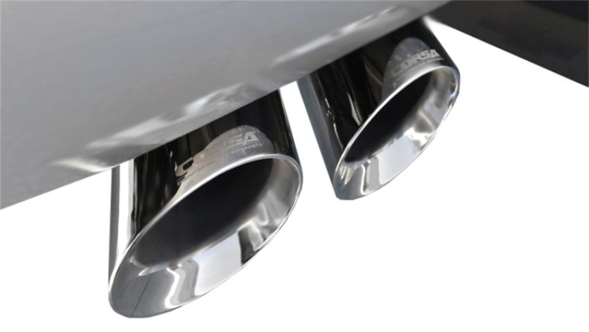 Corsa Performance 14914 3.0in. Cat-Back Single Side Exit with Twin 4.0in. Polished Pro-Series Tips