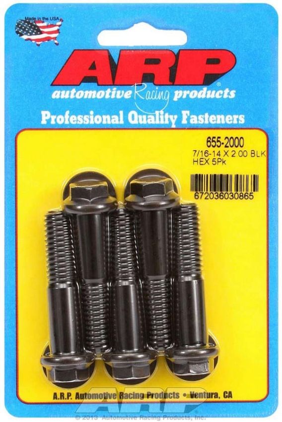 ARP ARP655-2000 Bolt Kit - 6pt. (5) 7/16-14 x 2.000