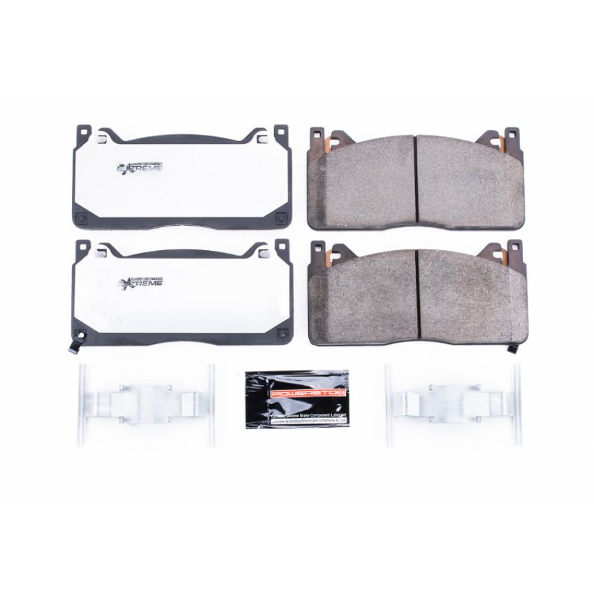 PowerStop Z26-1853 PowerStop - Z26 Performance Carbon-Fiber Ceramic Brake Pads with Hardware Kit