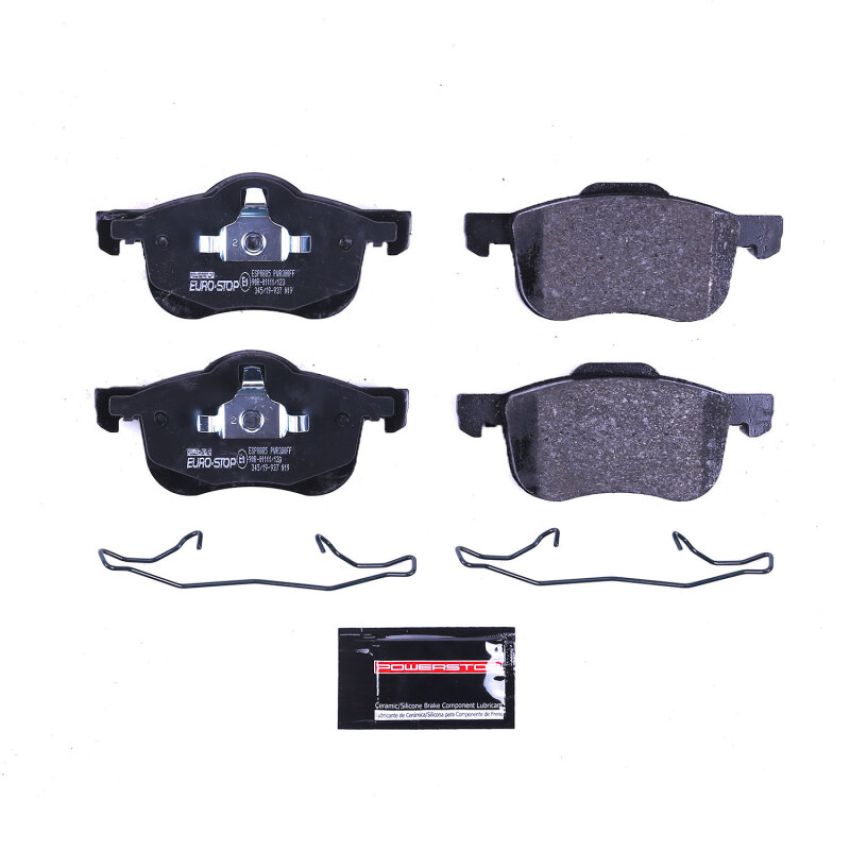 PowerStop ESP0885 EuroStop ECE-R90 Certified Brake Pad Set