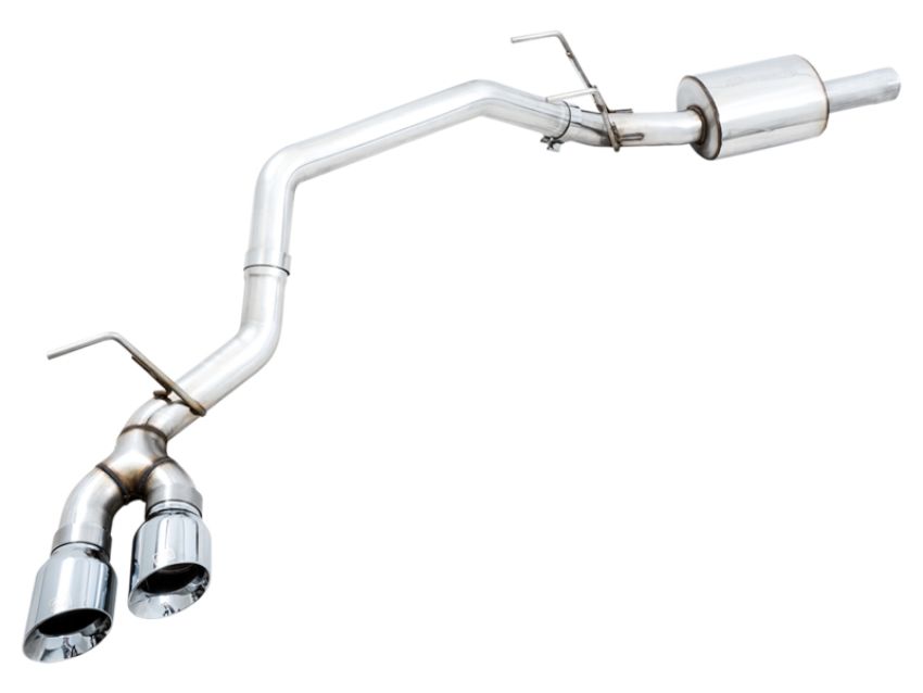 AWE Tuning 3015-32304 09-18 RAM 1500 5.7L (w/o Cutouts) 0FG Single Side Exit Cat-Back Exhaust - Chrome Tips