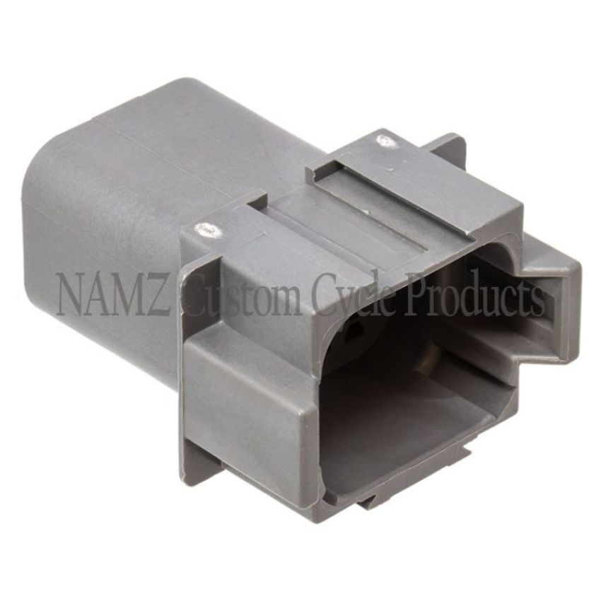 NAMZ DR-8G Deutsch DT Series 8-Wire Receptacle & Wedgelock - Gray (HD 72128-94GY)