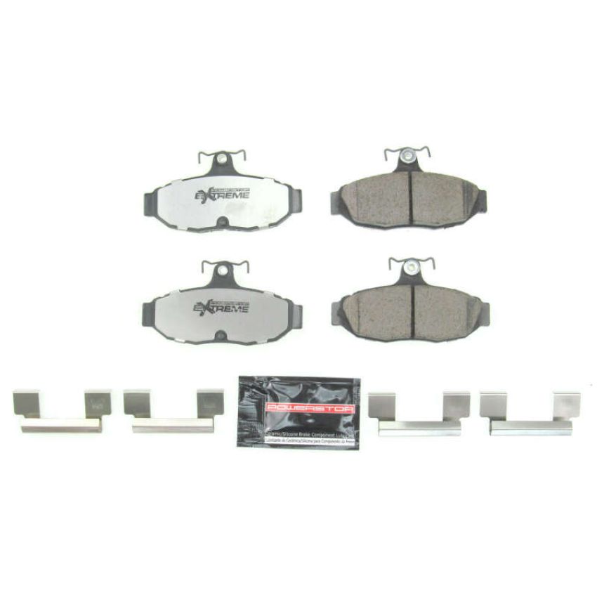 PowerStop Z26-347 PowerStop - Z26 Performance Carbon-Fiber Ceramic Brake Pads with Hardware Kit