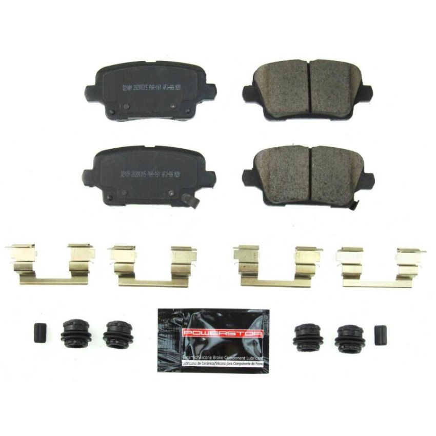 PowerStop Z23-2189 PowerStop - Z23 Daily Driver Carbon-Fiber Ceramic Brake Pads with Hardware Kit