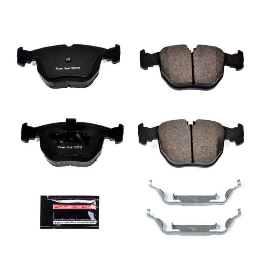 PowerStop Z23-681 PowerStop - Z23 Daily Driver Carbon-Fiber Ceramic Brake Pads with Hardware Kit