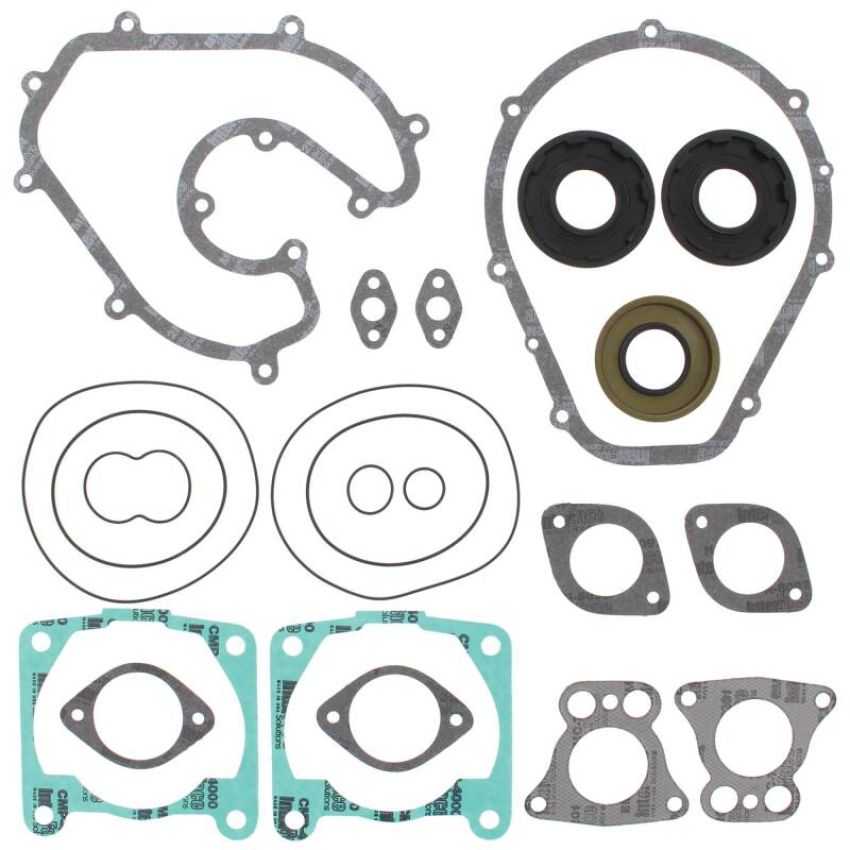 Vertex Pistons 611808 Vertex Gaskets 02-04 Polaris Virage I Complete Gasket Kit w/ Oil Seals