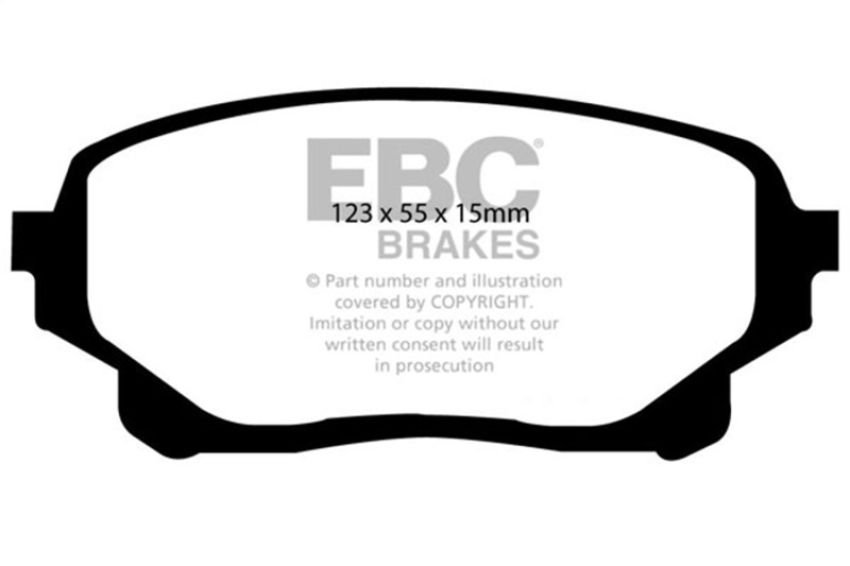 EBC Brakes DP61756 6000 Series Greenstuff Truck/SUV Brakes Disc Pads