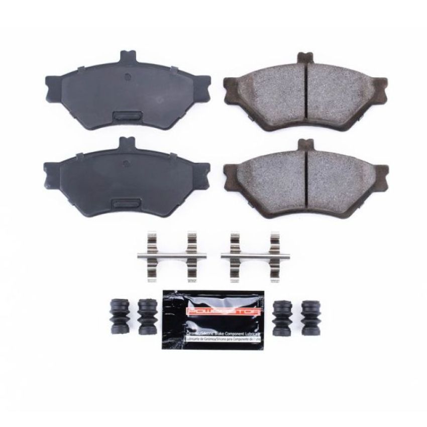 PowerStop Z23-659 PowerStop - Z23 Daily Driver Carbon-Fiber Ceramic Brake Pads with Hardware Kit