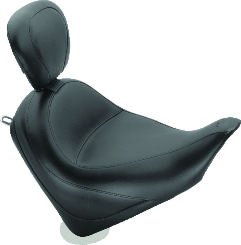 Mustang Motorcycle 79628 Mustang 10-21 Honda VT1300CX Fury Wide Touring Solo Seat w/Driver Backrest - Black