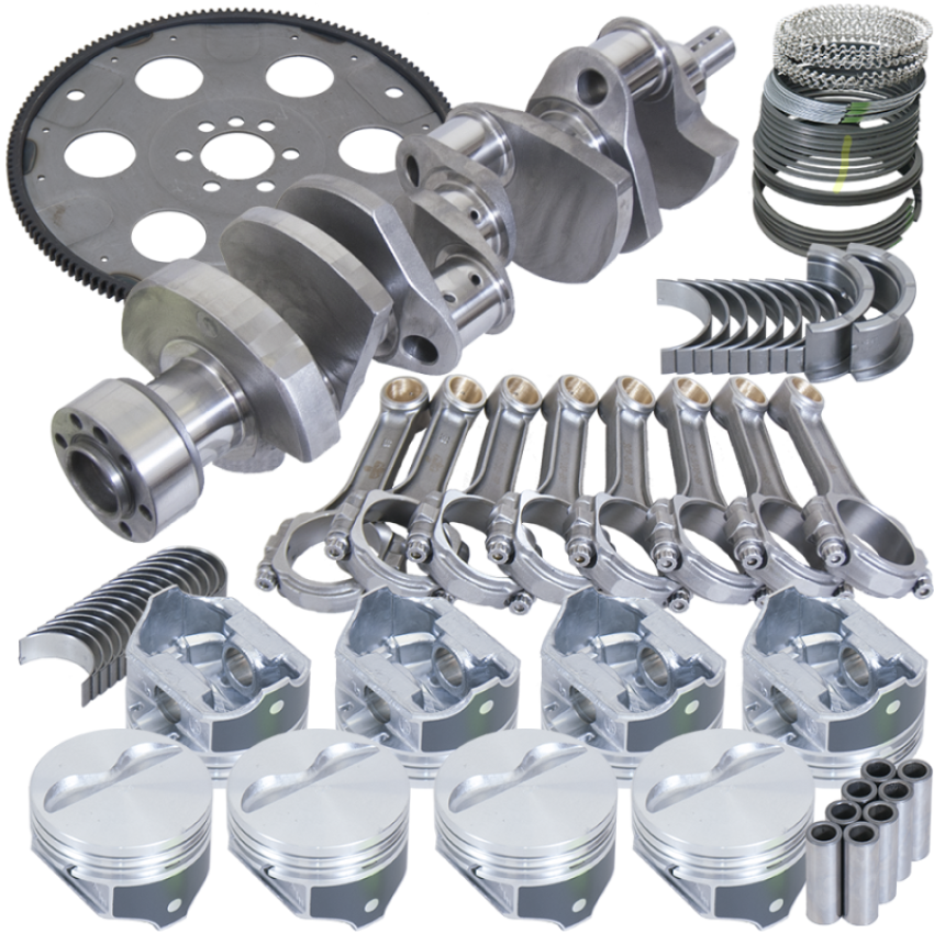 Eagle B15504L03068 Chevrolet SBC 1pc Seal 383ci Balanced Rotating Assembly Kit w/168 Tooth Flexplate