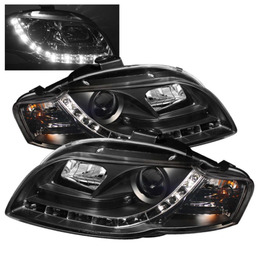 SPYDER 5008572 Projector Headlights - DRL - Black
