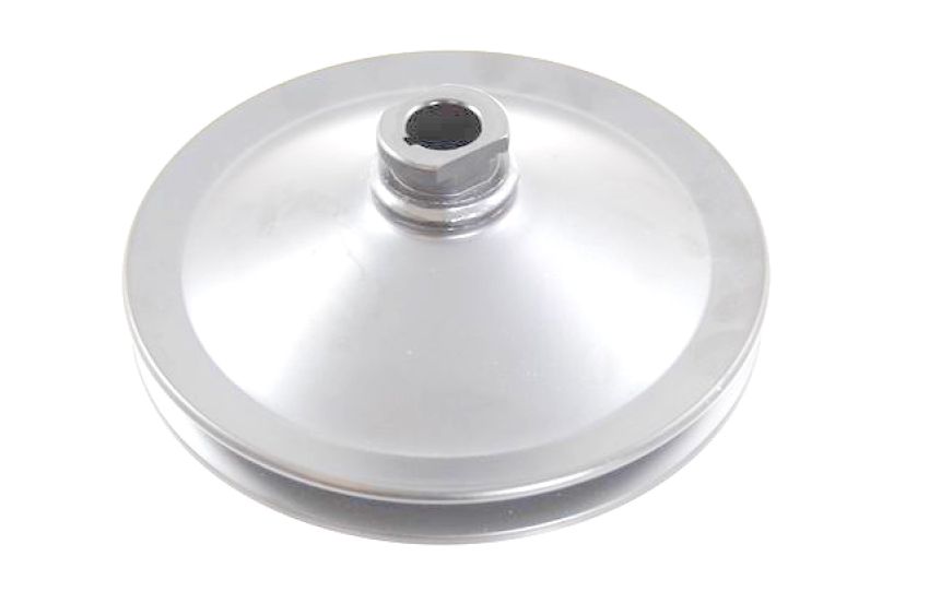 RACING POWER CO-PACKAGED RPCR8946 283/327 GM SB Power Stee ring Pulley Chrome