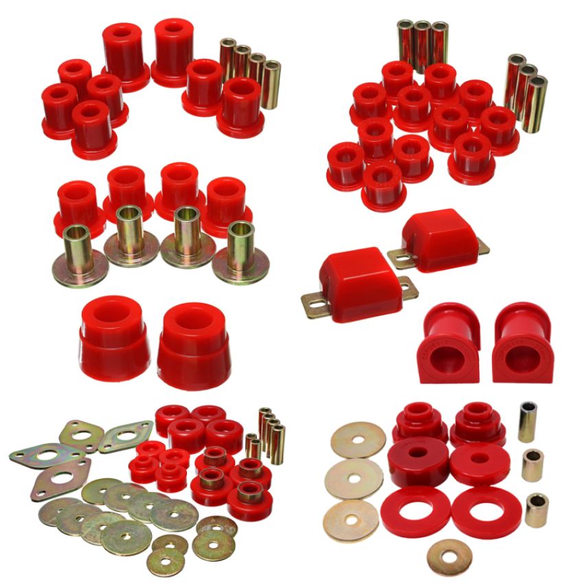 Energy Suspension 8.18119R 05-15 Toyota Tacoma 4WD Hyper-Flex Master Bushing Set - Red