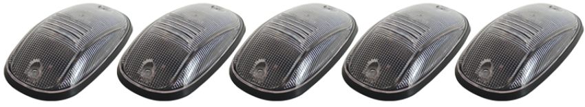 Pacer Performance 20-246C Clear Hi-5 Cab Roof Light Kit, 03-17 Dodge Style