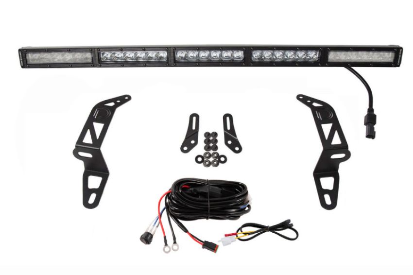 Diode Dynamics DD6079 18-21 Jeep JL Wrangler/Gladiator SS30 Bumper Bracket Kit - White Combo (Single)