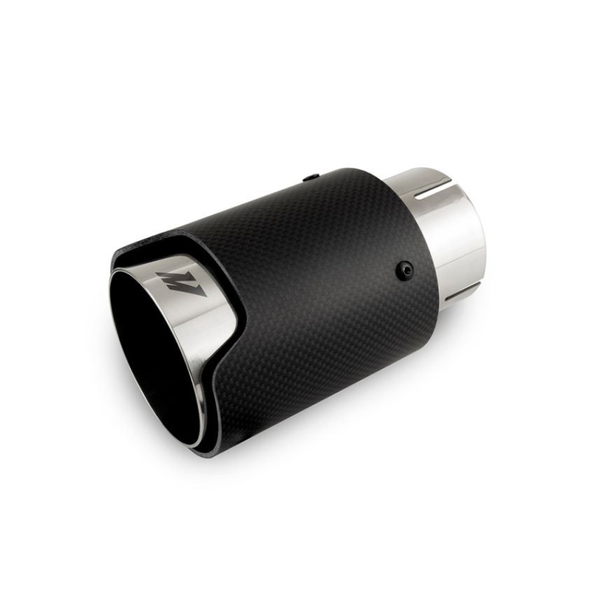 Mishimoto MMEXH-TIP-CF25P Carbon Fiber Muffler Tip 2.5in Inlet 3.5in Outlet Polished