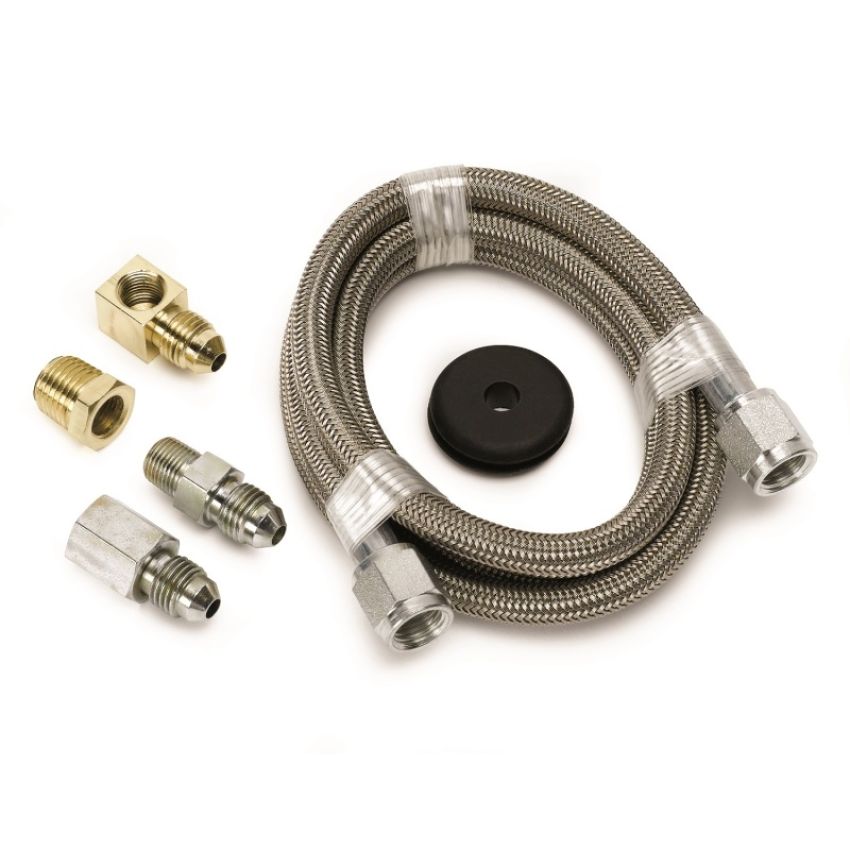 AutoMeter 3229 LINE, BRAIDED STAINLESS STEEL, #4 DIA., 4FT. LENGTH, -4AN AND 1/8