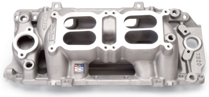 EDELBROCK EDE7520 BBC Performer RPM Dual Quad A/G Manifold - O/P