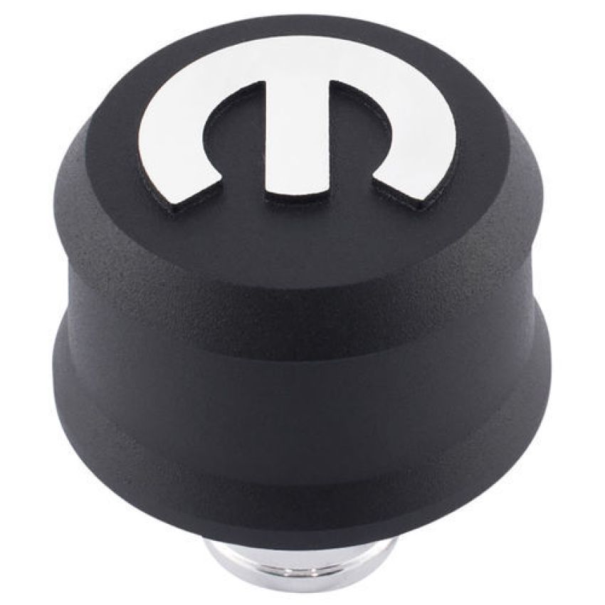PROFORM PFM440-440 MOPAR Emblem Slant Edge Breather Cap Black Crink