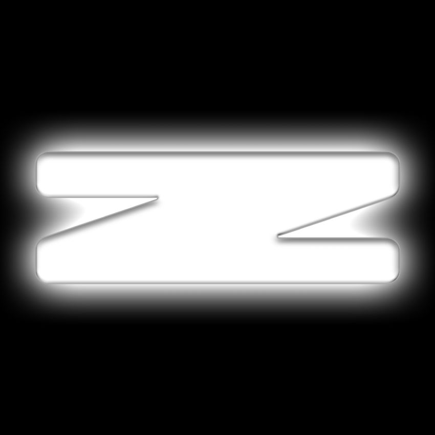 Oracle Lighting 3140-Z-001 Universal Illuminated LED Letter Badges - Matte White Surface Finish - Z