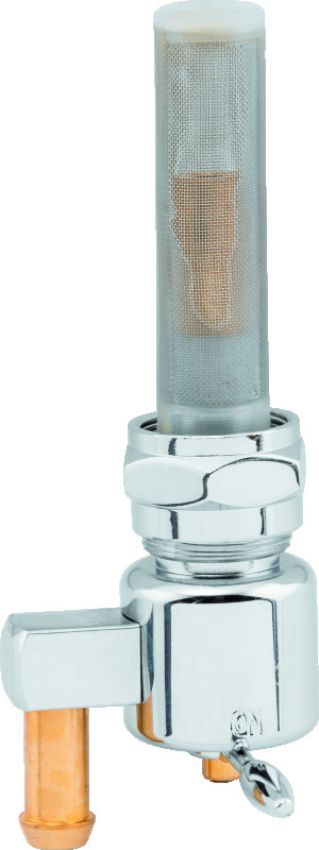 Bikers Choice 489637 Chrome Round Petcock 22MM Down Outlet