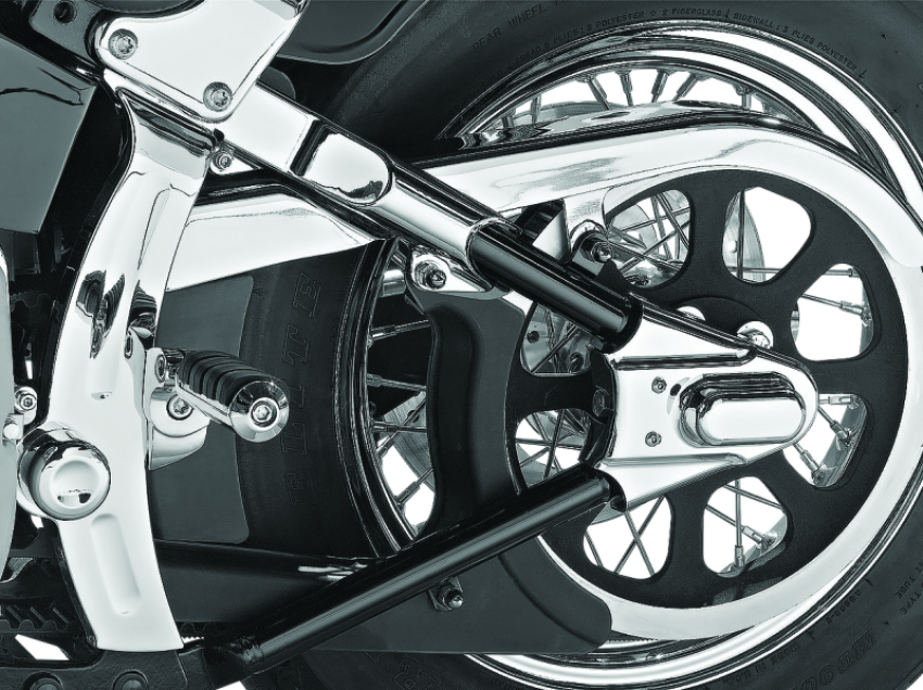 Kuryakyn 7851 Boomerang Frame Covers For 00-07 Softail Chrome