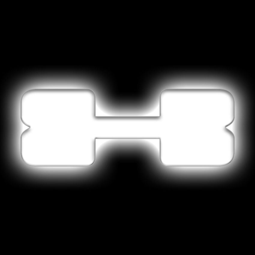 Oracle Lighting 3140-X-001 Universal Illuminated LED Letter Badges - Matte White Surface Finish - X