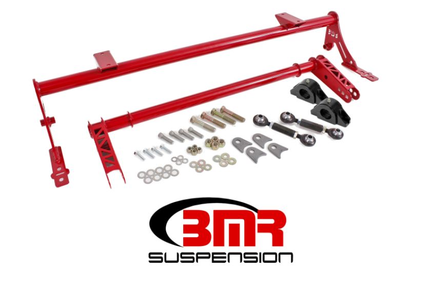 BMR Suspension XSB011R BMR 05-14 S197 Mustang Rear Bolt-On Hollow 35mm Xtreme Anti-Roll Bar Kit (Delrin) - Red