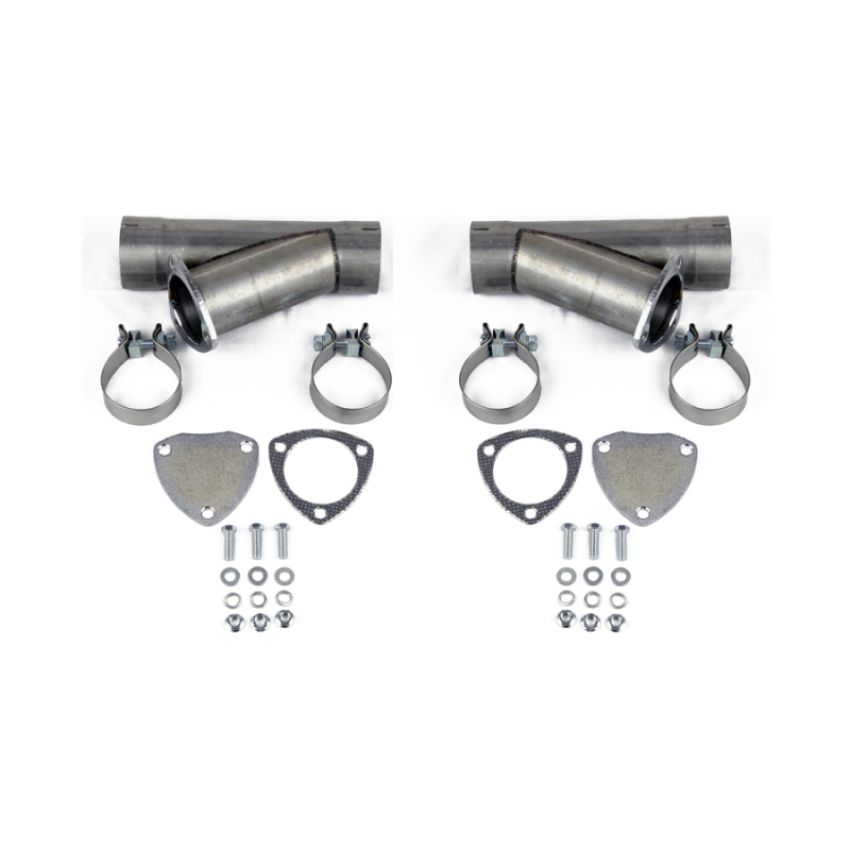Granatelli Motor Sports 304525D Manual Exhaust Cutout - Aluminized Mild Steel - Slip Fit