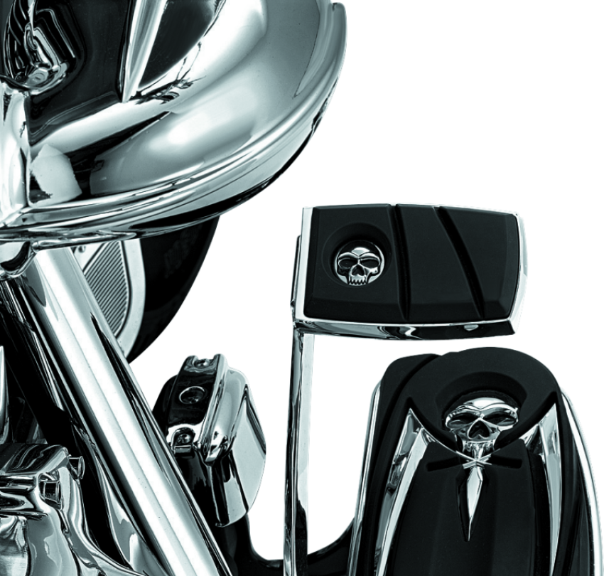 Kuryakyn 4406 Zombie Brake Pedal Pad For FL Models Chrome