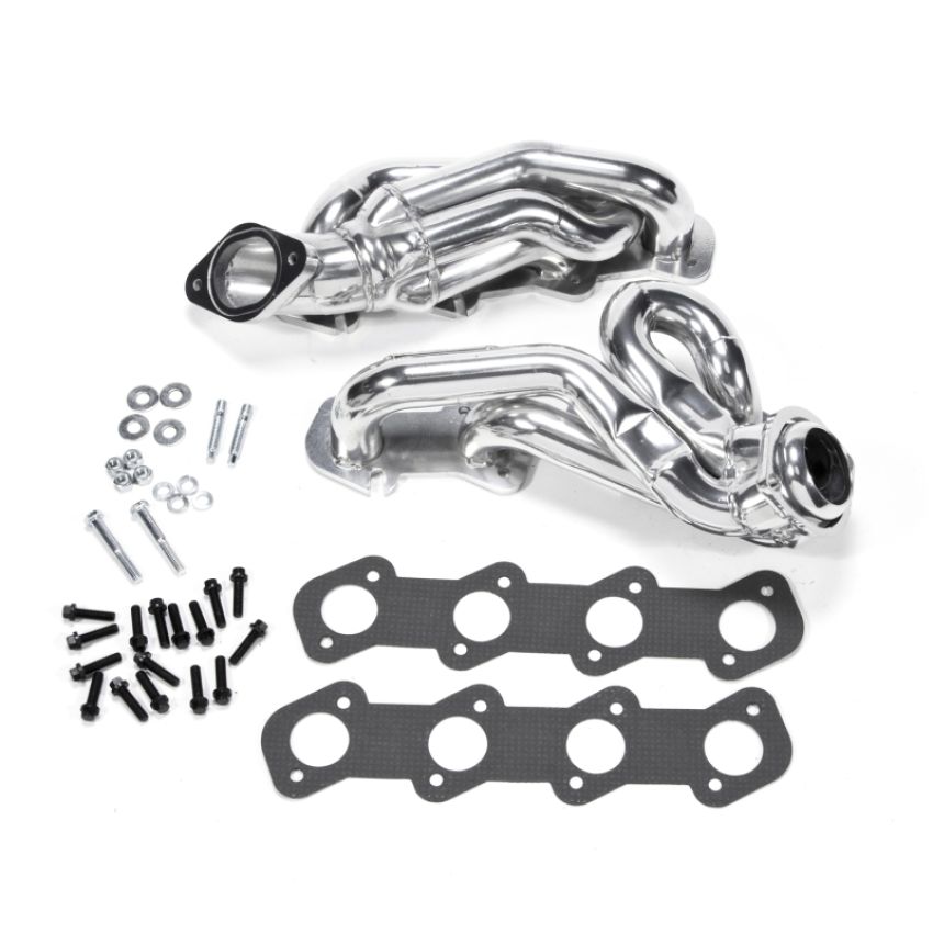 BBK Performance Parts 16150 1996-2004 MUSTANG GT 1-5/8 SHORTY TUNED LENGTH HEADERS (POLISHED SILVER CERAMIC)