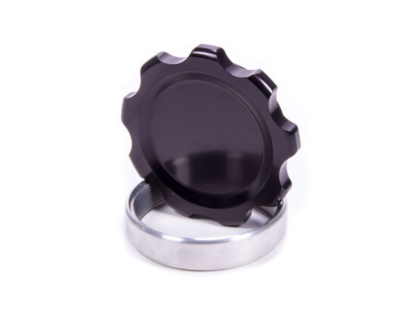 ALLSTAR PERFORMANCE ALL36171 Filler Cap Black with Weld-In Alum Bung Large