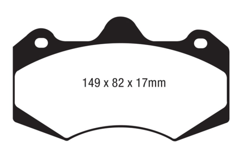 EBC Brakes DP4062R Yellowstuff Street And Track Brake Pads