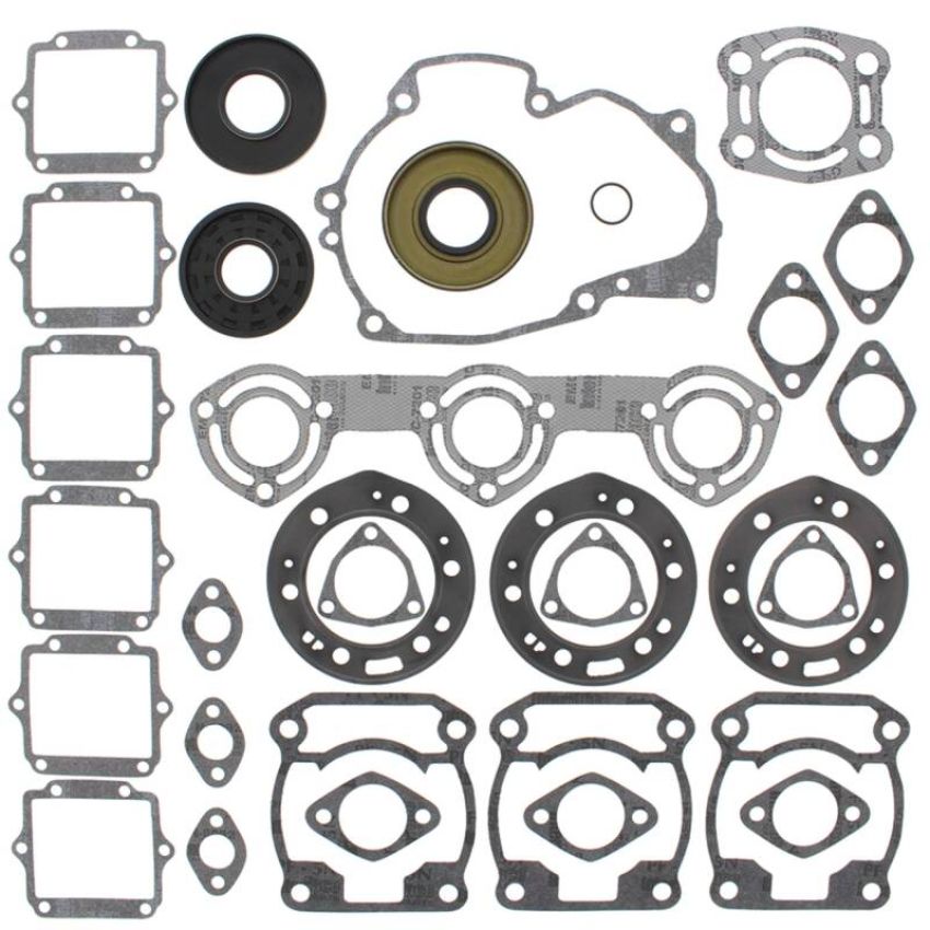 Vertex Pistons 611802 Vertex Gaskets 93-95 Polaris SLT750/SL750 Complete Gasket Kit w/ Oil Seals
