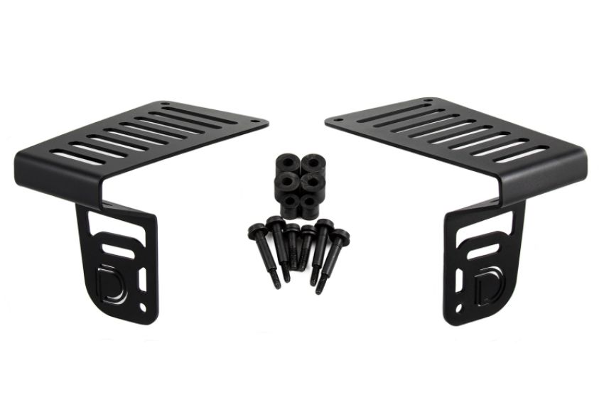 Diode Dynamics DD6089 18-21 Jeep JL Wrangler/Gladiator Cowl Mount LED Bracket Kit