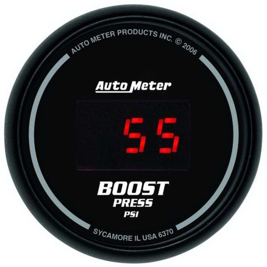 AutoMeter 6370 GAUGE, BOOST, 2 1/16