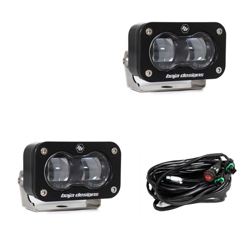 Baja Designs 237801 S2 SAE LED Auxiliary Light Pod Pair