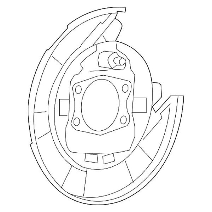 Mopar 68159685AA BACKING PLATE, Rear Drum Brake